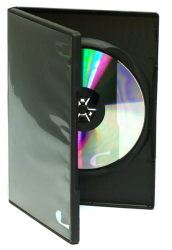 DVD Case black single (100 per box)
